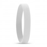 braccialetto di silicone personalizzato color bianco