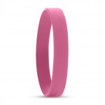 braccialetto di silicone personalizzato color rosa