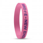 braccialetto di gomma personalizzato a colori color rosa