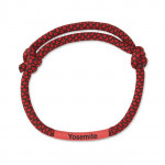 braccialetti di corda personalizzabili online color nero e rosso