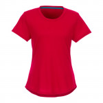 T-shirt con logo da donna colore rosso