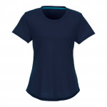 T-shirt con logo da donna colore blu scuro