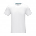T-shirt da uomo in cotone biologico GOTS da 160 g/m² Elevate NXT color bianco seconda vista frontale