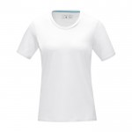 T-shirt da donna in cotone biologico GOTS da 160 g/m² Elevate NXT color bianco seconda vista frontale