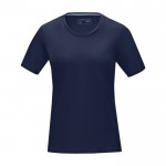 T-shirt da donna in cotone biologico GOTS da 160 g/m² Elevate NXT color blu mare seconda vista frontale