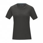 T-shirt da donna in cotone biologico GOTS da 160 g/m² Elevate NXT color grigio scuro seconda vista frontale
