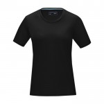 T-shirt da donna in cotone biologico GOTS da 160 g/m² Elevate NXT color nero seconda vista frontale