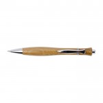 Penna in legno con dettagli in metallo color marrone prima vista