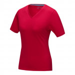 T-shirt ecologiche da donna personalizzate colore rosso