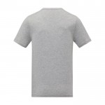 T-shirt da uomo con scollo a V in cotone da 160 g/m² Elevate Life color grigio seconda vista posteriore