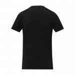 T-shirt da donna con scollo a V in cotone da 160g/m² Elevate Life color nero seconda vista posteriore