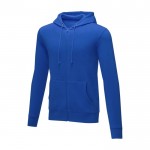 Hoodie da uomo in cotone e poliestere 240 g/m² Elevate Essentials color blu