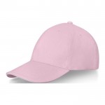 Cappellino promozionale a 6 pannelli colore rosa