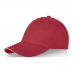 Cappellino promozionale a 6 pannelli colore rosso