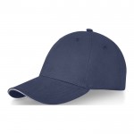 Cappellino promozionale a 6 pannelli colore blu mare