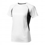 Maglietta sportiva con logo da donna colore bianco