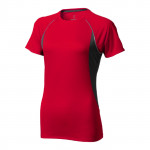 Maglietta sportiva con logo da donna colore rosso