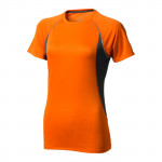 Maglietta sportiva con logo da donna colore arancione