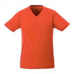 Maglietta tecnica con logo da uomo colore arancione