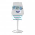 Bicchieri da vino con logo aziendale colore transparente per ristoranti stock finito