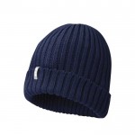 Cappelli invernali in cotone organico color blu mare