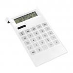 Calcolatrice in plastica ABS a 8 cifre con tasti antiscivolo color bianco prima vista