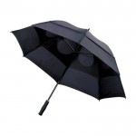Ombrello anti tormenta con logo color nero seconda vista
