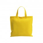 Simpatiche borse in tnt con logo color giallo