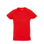 Colorate magliette sportive con logo colore rosso