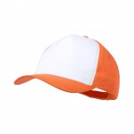 Cappelli promozionali con logo colore arancione