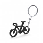 Portachiavi a forma di bicicletta con stampa color nero