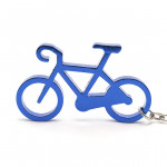 Portachiavi a forma di bicicletta con stampa pubblicitaria