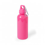 Piccole bottiglie con logo per eventi color rosa
