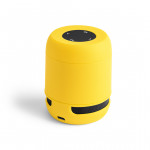 Speaker con logo aziendale color giallo
