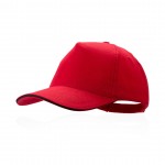 Cappellini con logo personalizzato colore rosso