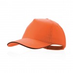 Cappellini con logo personalizzato colore arancione