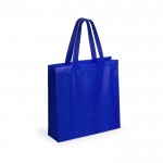 Shopper in tnt laminato da 110 g/m² color blu