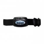Torcia che si indossa con 5 LED e cinturino elastico color nero prima vista