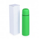 Colorati thermos aziendali colore verde con scatola
