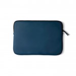 Custodia laptop in PU nabuk leggero color blu