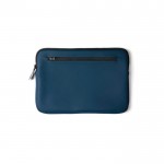 Custodia laptop in PU idrorepellente color blu seconda vista