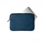 Custodia laptop in PU idrorepellente color blu terza vista