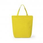 Shopper promozionale con chiusura zip color giallo