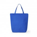 Shopper promozionale con chiusura zip color blu