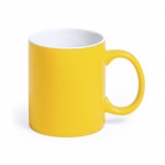 Stampa tazze personalizzate con logo colore giallo
