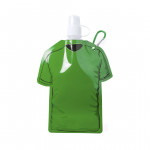Borraccia pieghevole a forma di T-shirt color verde