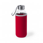 Borracce gadget con custodia colorata colore rosso