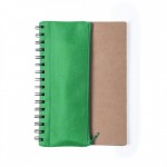 Quadernino con astuccio colorato colore verde