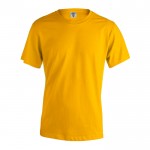 T shirt pubblicitarie in cotone 100% colore giallo scuro