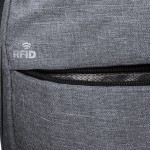 Zaini pubblicitari con protezione RFID color grigio seconda vista